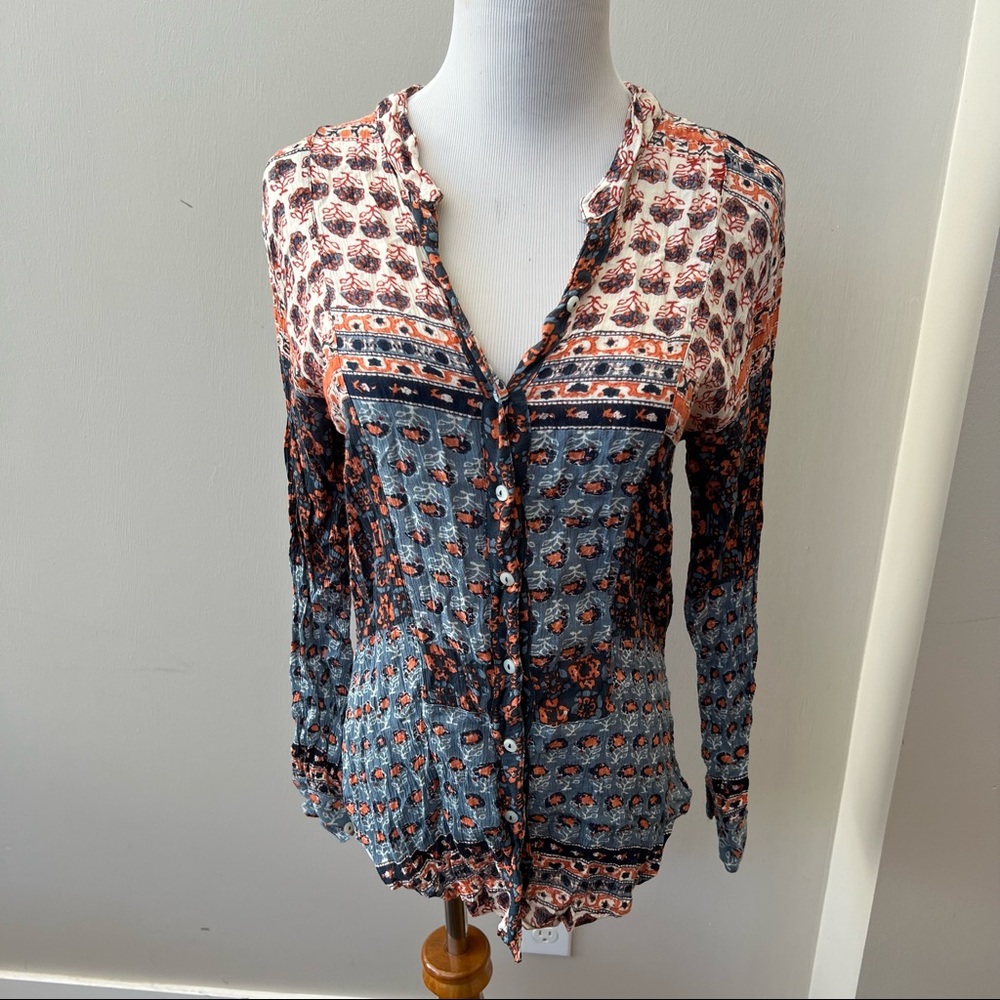 free people button down